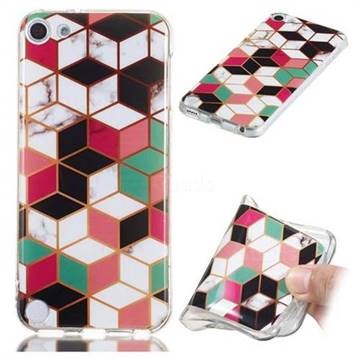 Three-dimensional Square Soft TPU Marble Pattern Phone Case for iPod Touch 5 6