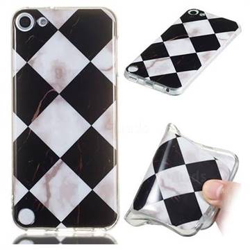 Black and White Matching Soft TPU Marble Pattern Phone Case for iPod Touch 5 6