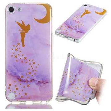 Elf Purple Soft TPU Marble Pattern Phone Case for iPod Touch 5 6