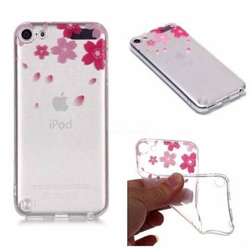 Sakura Flowers Super Clear Soft TPU Back Cover for iPod Touch 5 6