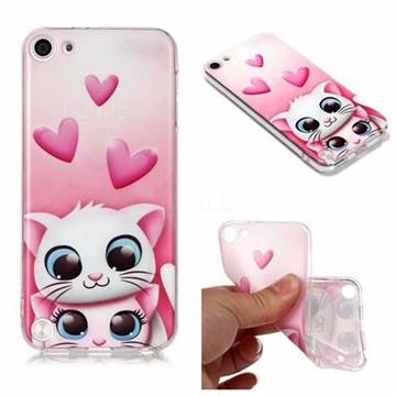 Love Cat Matte Soft TPU Back Cover for iPod Touch 5 6