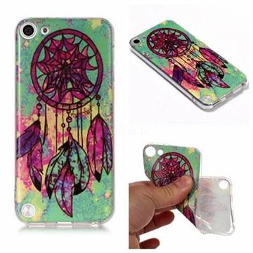 Green Wind Chime Matte Soft TPU Back Cover for iPod Touch 5 6