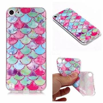 Colored Ripples Matte Soft TPU Back Cover for iPod Touch 5 6