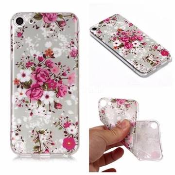 Rose Flower Matte Soft TPU Back Cover for iPod Touch 5 6