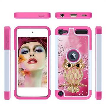 Seashell Cat Shock Absorbing Hybrid Defender Rugged Phone Case Cover for iPod Touch 5 6