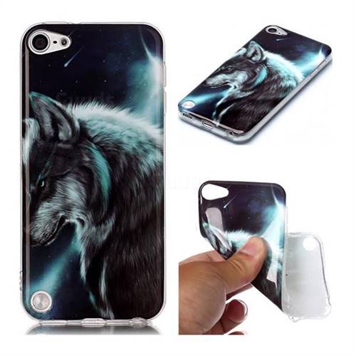 Fierce Wolf Soft TPU Cell Phone Back Cover for iPod Touch 5 6