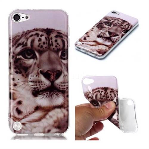 White Leopard Soft TPU Cell Phone Back Cover for iPod Touch 5 6
