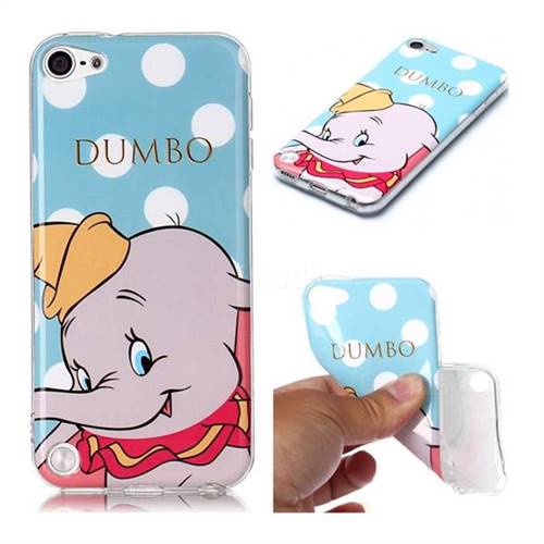 Dumbo Elephant Soft TPU Cell Phone Back Cover for iPod Touch 5 6