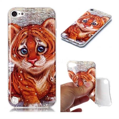 Cute Tiger Baby Soft TPU Cell Phone Back Cover for iPod Touch 5 6