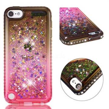 Diamond Frame Liquid Glitter Quicksand Sequins Phone Case For Ipod