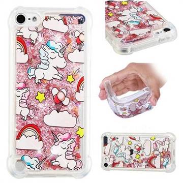 Angel Pony Dynamic Liquid Glitter Sand Quicksand Star TPU Case for iPod Touch 7 (7th Generation, 2019)