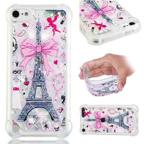 Mirror and Tower Dynamic Liquid Glitter Sand Quicksand Star TPU Case for iPod Touch 7 (7th Generation, 2019)