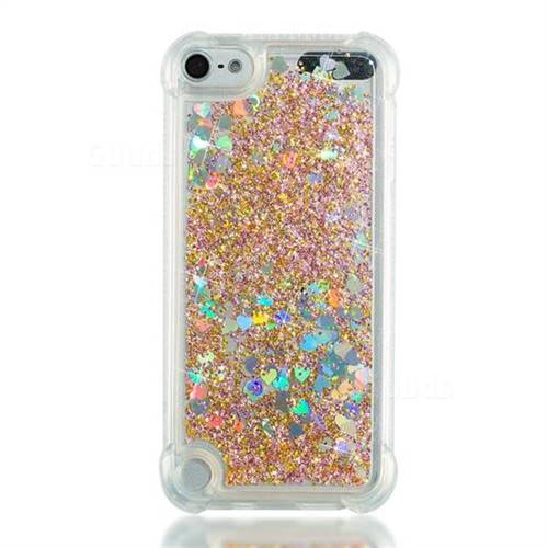 iPod 7 Blue Butterfly Heavy Duty Shockproof Studded Rhinestone Crystal Bling Hybrid Case Silicone Protective Armor for Apple iPod Touch 5 6 iPod 7th Generation Case Apple iPod Touch 5,6th Case 