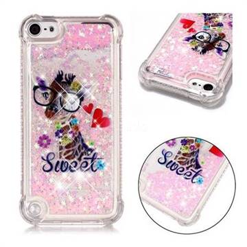 Sweet Deer Dynamic Liquid Glitter Sand Quicksand Star TPU Case for iPod Touch 7 (7th Generation, 2019)